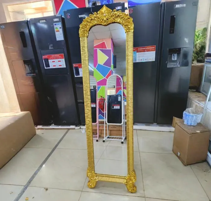 Miroir sur Pied Premium Grand Format Cadre Renforcé Finition Chic Stable