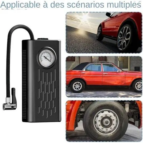 Gonfleur électrique Sans Fil, Haute Précision, Pompe à Air, Portable, Voiture, Moto, Vélo, Balle